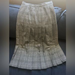 Vintage Pendleton Pleated Turnabout Wool Skirt